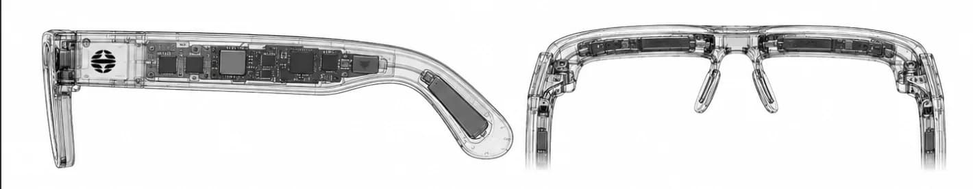 Transparent Synapse glasses hardware internals